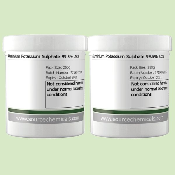 Aluminium Potassium Sulphate 2 x 250g Including Delivery