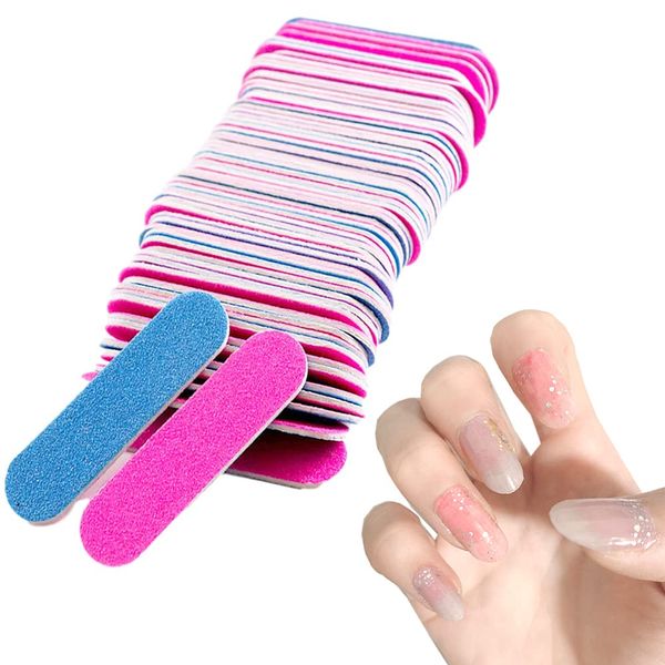 SOYII Nail File, Paper, Nail Polishing Set, Nail File, 39.4 inches (100 mm), 70.9 inches (180 mm), Nail Care, Nail File, For Gel Nails, Double-Sided Type, Glossy, Nail Supplies, 200 Pieces, 2.0 x 0.5 inches (50 x 13.2 mm), 7.9 inches (200 cm)