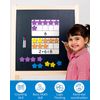 Magnetic Ten-Frame Set, Math Manipulative EVA Number Counting Games, Montesso...