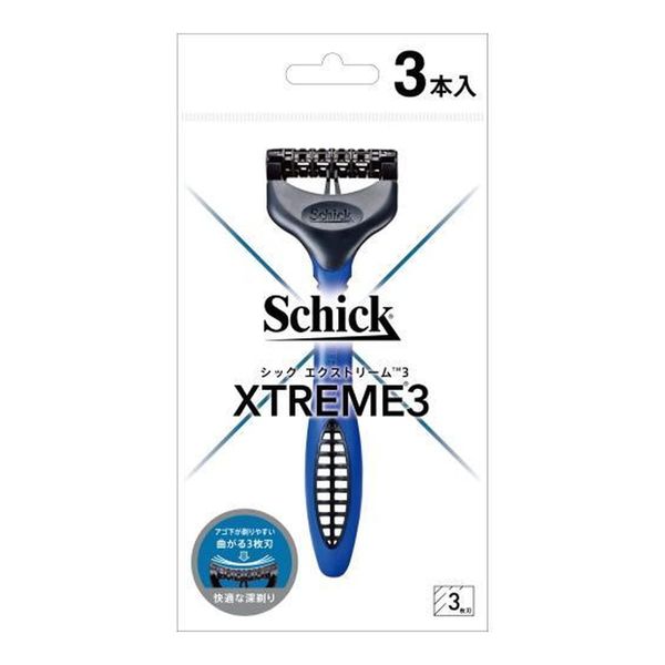 Chic Japan Schick Extreme 3 Razor, Pack of 3