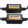 CGEAMDY 2 Pieces Decoder Anti Flicker Harness, LED Bulbs Error Free Anti Flickering Resistor Decoder, EMC Canceller LED Decoder, Headlight Bulb Warning Canceller Error Free Resistor(H1/H3)