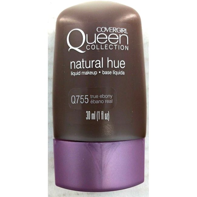 Covergirl Queen Collection Natural Hue Liquid Makeup Q755 Tru Ebony