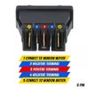 2Pcs 5-Pin/Wire 15cm Car Window Power Switchs Universal UP/DOWN Red LED Lighted DC12V 24V 20A
