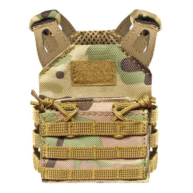 SINAIRSOFT Tactical Beer Vest JPC Mini Molle Vests Beverage Cooler Holder Adjustable for 12oz or 16oz Cans or Bottles Multicam