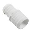51mm > 38mm Plastic Hose Straight Fitting Reducer Pipe Reducing Adapter White
