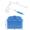 Y-Kelin Denture And Retainer Cleanning Set Denture Cleaning Case And Denture Brush (blue)