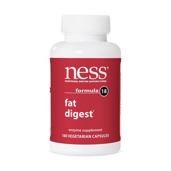 Ness Enzymes- Fat Digest #18 180 caps