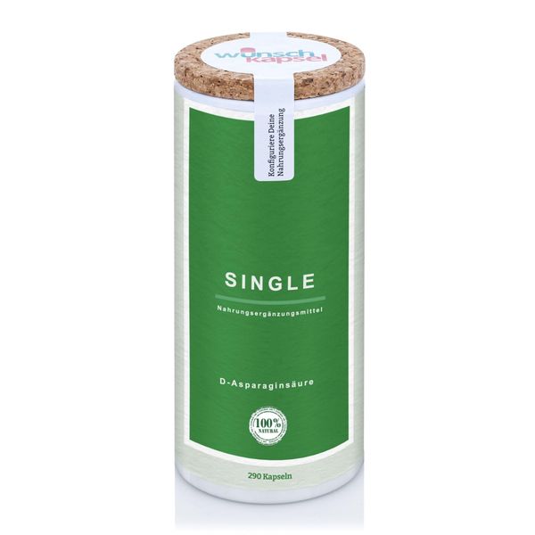 Wunschkapsel Single D-Aspartic Acid – 290 Capsules Contents