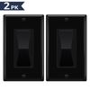 2Pack Black Decora 600W Incandescent Dimmer, Single or 3-Way