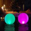 Floating Pool Lights Inflatable Waterproof IP68 Solar Glow Globe,14” Outdoor ...