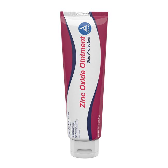 Dynarex 1191 Zinc Oxide Ointment 2 oz. tube (Pack of 3)