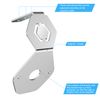 Stainless Mirror Turn Signal Angled Bracket w/ Hole For Watermelon Lights SET/2