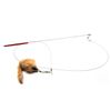 Rabbit Fur Mouse Teaser Wand Cat Toy - Carmel Color
