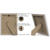 A5 picture frames pack of 3 frames black (Black, A5-210 x 148mm)