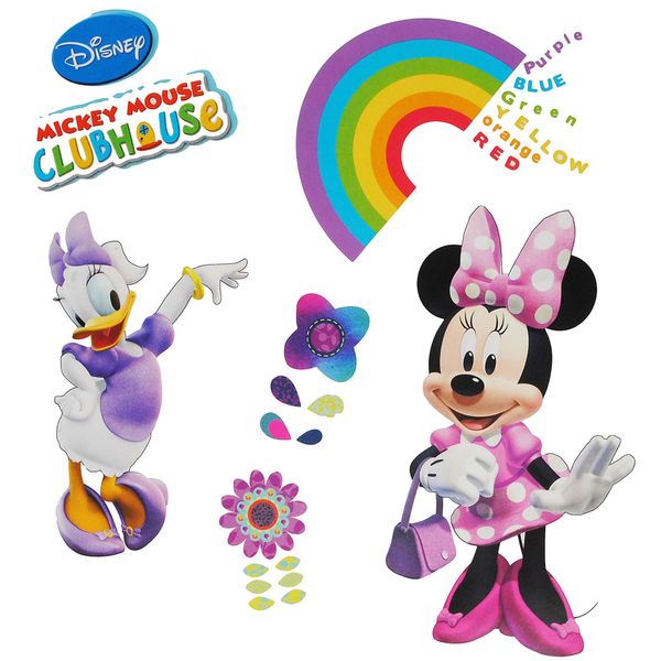 alles-meine.de GmbH Wandtattoo/Sticker - Minnie Mouse - Wandsticker Aufkleber Wandaufkleber für Mädchen/Kinder - Daisy Duck - Clubhouse