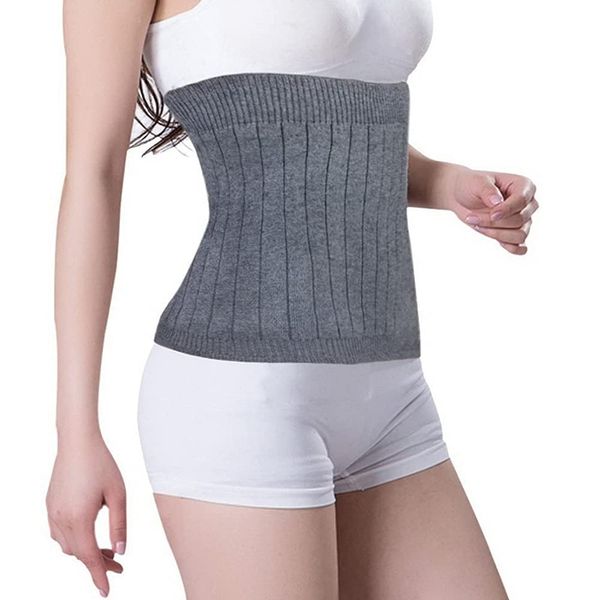 Thermal Knit Lumbar Warmer Cashmere Abdominal Binder Lower Back Support Belt Brace Stomach Kidney Trimmer Band Postpartum Belly Warming Kidney for Women Maternity Recovering