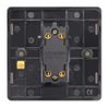 1 Gang Intermediate Single Light Switch Black Nickel Screwless Plate N313GME