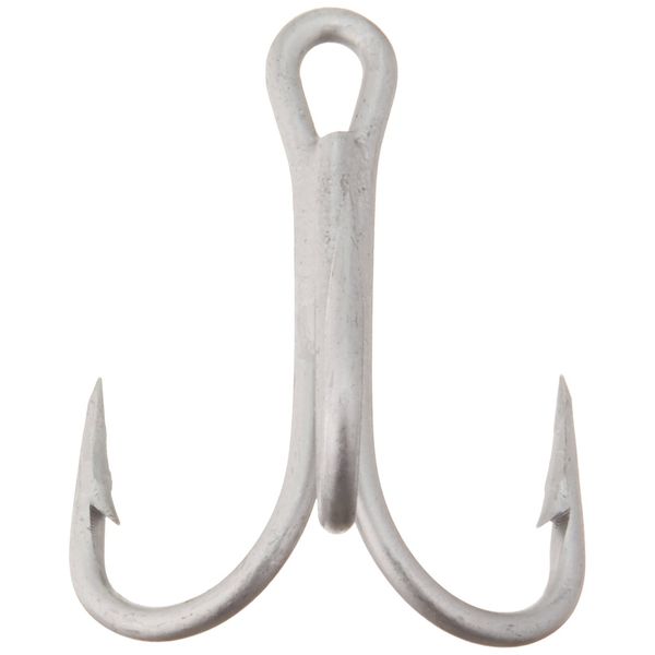 Mustad Treble 5X Strong Hook (25 Pack), Durasteel, Size 2