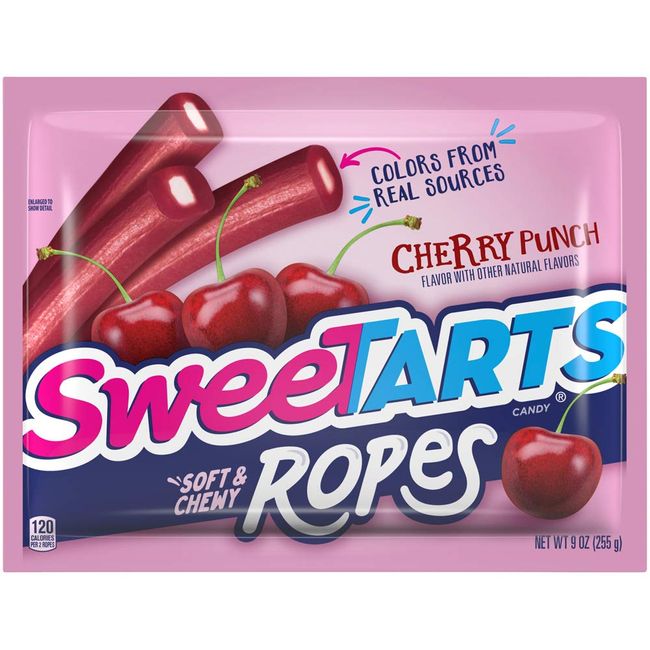 Sweetarts Candy, Cherry Punch, Ropes - 9 oz