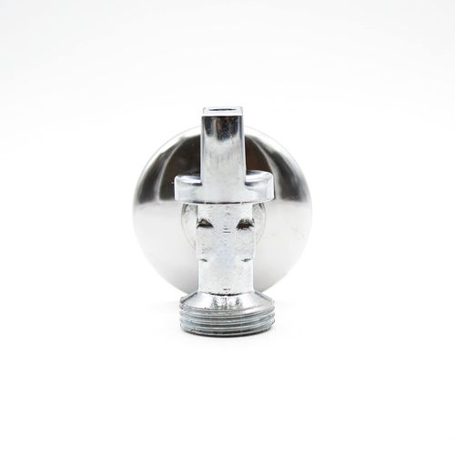 DOJA Barcelona Device valve, 1/2 inch x 3/4 inch M, chrome-plated brass angle valve, universal shut-off valve: valve washing machines, cistern, washbasin, water connection, dishwasher, drain