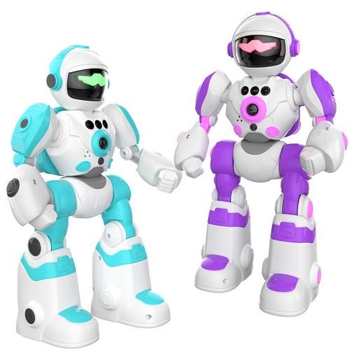 2 Sets Remote Control Robot Toys with Record Voice & Gesture for Boy Girl Age 3+