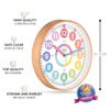 Pastel Learning Clock for Kids – 10" Silent Cute Wall Clock for Classroom & C...