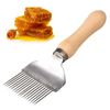 One Piece Durable Honey Uncapping Fork Ergonomic Beekeeping Uncapping Fork Tool Stainless Steel Beekeeping Fork for Beekeepers