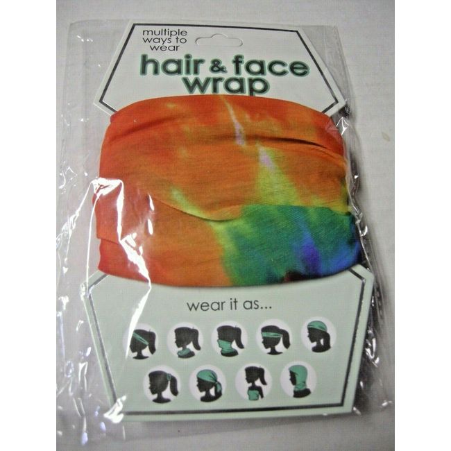 Hair & Face Wrap By Spoontiques, Tye Dye, Brand New