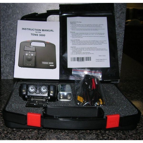 NEW TENS 3000 Analog UNIT with ELECTRODES PADS,COMPLETE-