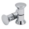 FOCCTS 2 Packs Shower Door Knobs Aluminium Alloy Shower/Bath Door Handle Chrome Finish