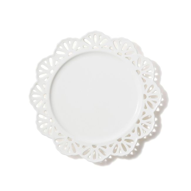 Francfranc Franc Pannier Plate Lace S White