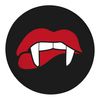 Flox Creative 24 45mm Matt Circle Stickers Vampire Fangs