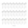 Mozaik Mini Recyclable Tasting Spoons, Silver