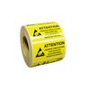 Kill Stat Attention for Handling Static Devices ESD Warning Labels, Static Warning Stickers (38 x 75mm)