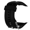 MYAYD Strap Compatible with Garmin Forerunner 10/15, Adjustable Silicone Replacement Wristband with Tool and Spring Bars for Men