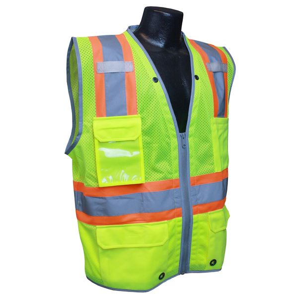 Radians Unisex Adult Hi Vis Industrial Safety Vest, Green, One Size US