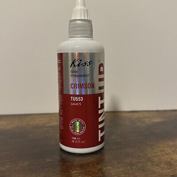 Kiss Tint Up in Crimson Semi-Permanent Hair Color 5oz Level 5 Red Dye No Ammonia