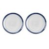 Coastal/Seaside Melamine/Plastic - Outdoor/Camping/BBQ - Dinner Plates Sets (2)