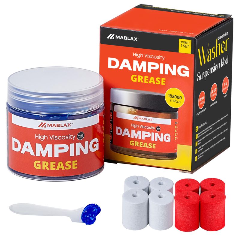 Mablax Damping Grease Kit for Washing Machine Suspension Rods with Foam ...