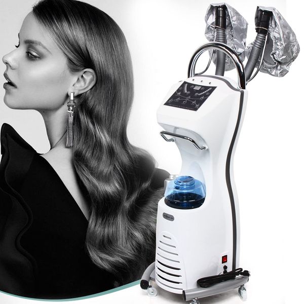 RustyVioum 7 in 1 Professional Stand Hair Steamer Hair Dryer, 110V 700W Electric Hair Dyeing Oil Treatment Machines with Rolling Stand Ozone Hair Care SPA Steamer Hair Color Processor for Salon Spa