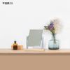 Horiuchi Mirror Industrial Shell Dancing Stand, S, Wood Grain, Makeup Mirror, Tabletop Mirror, Stylish, Adjustable Angle, Interior, Makeup Mirror, Made in Japan