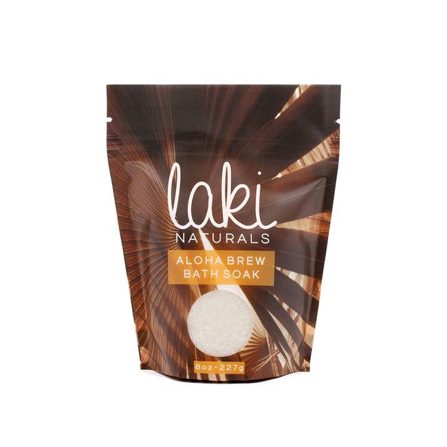Laki Naturals Bath Soak - Magnesium Crystals with Epsom Salts - Therapeutic Bath Salts for Relaxation (Aloha Brew)
