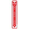 Fire Extinguisher Sign 18x4 Pressure Sensitive Vinyl