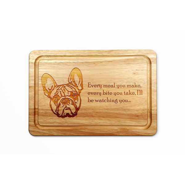 Personalised French Bulldog Chopping Board