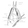 ROXON M2 Mini Storm - 14 in 1 Small and Lightweight Mini Multi-Tool with Folding Scissors without Bit Group