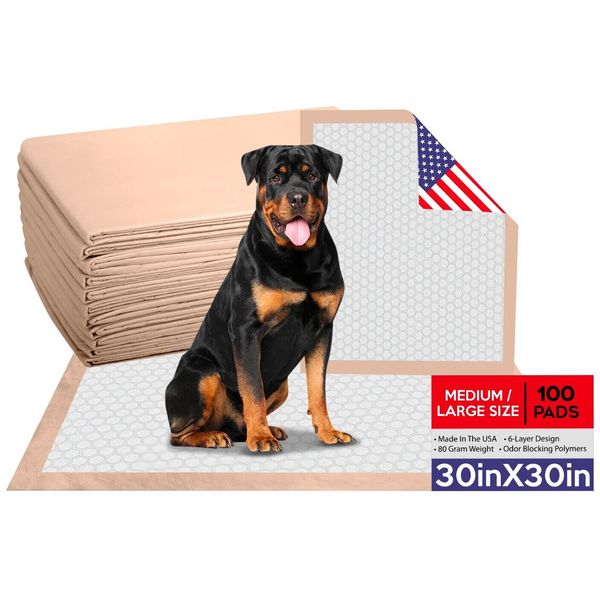 100 30x30 LARGE Ultra Heavy Absorbency Dog Puppy Training Wee Pads Dog Pee Pads