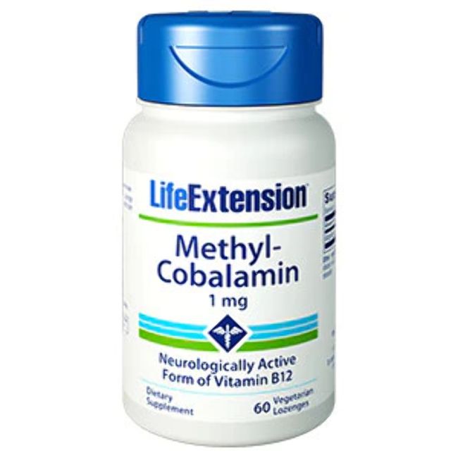 Vitamin B12 Methylcobalamin 1 mg, 60 vegetarian lozenges