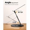 Rotating Laptop Stand Aluminum Adjustable Height Ergonomic Desk Riser Fits 10...