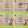 4 PACK Child Proof Sliding Cabinet Door Code Locks Baby Safety Cupboard Locks...