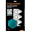 Fiskars 3D Paper Jewel, Geode template, For Creating 3D Shapes, Plastic, White, 1059566